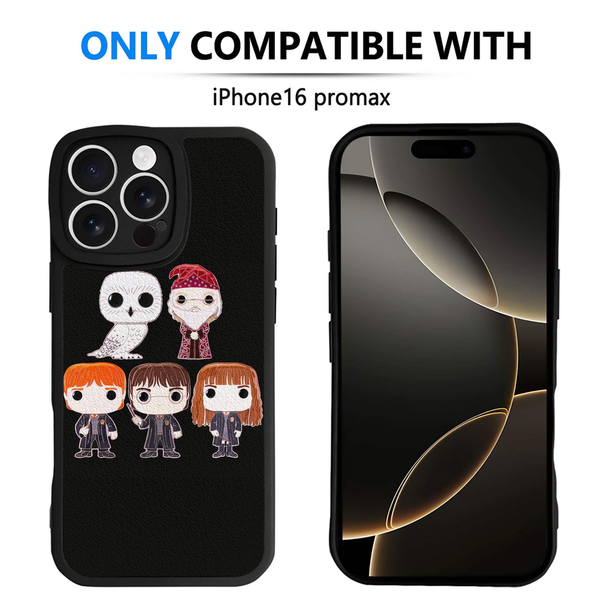 （画像用） Harry Potter ハリー・ポッターシリーズ 【iPhone 16シリーズ対応】シリコンスマホケース（レザー調） 材質：シリコン